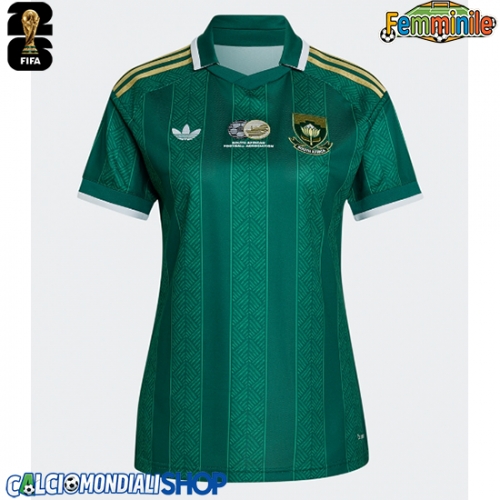 Maglie da calcio Sudafrica Seconda Maglia Femminile Mondiali 2026  Manica Corta